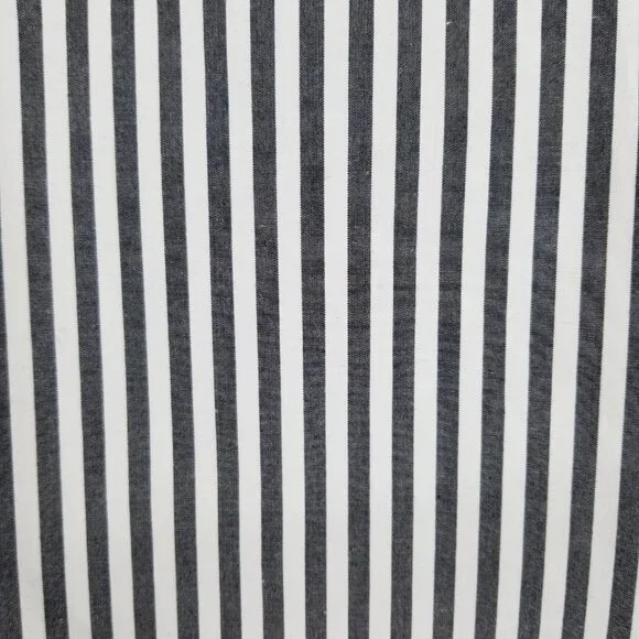 COS Button Down Oversized Long-Sleeve Striped Shirt w/ ruffle Sz.12 - Cotton - Picture 7 of 12